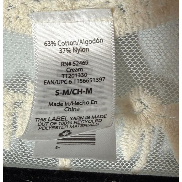 Womens Embroidered Floral Lace Butterfly Crochet Drop Shoulder Cardigan Size S/M - Picture 10 of 11